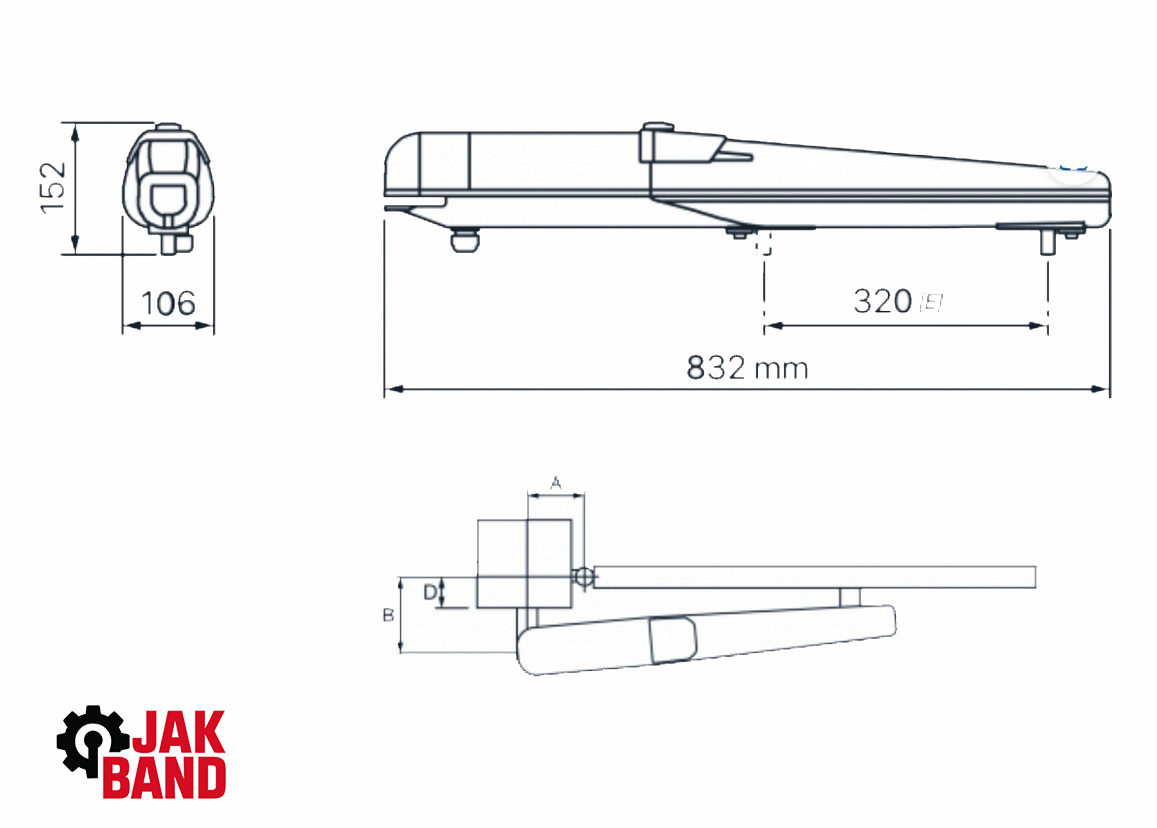 جک الکترومکانیکی 24 ولت فادینی داردو FADINI DARDO 424 1 مشخصات فنی جک فادینی DARDO 424